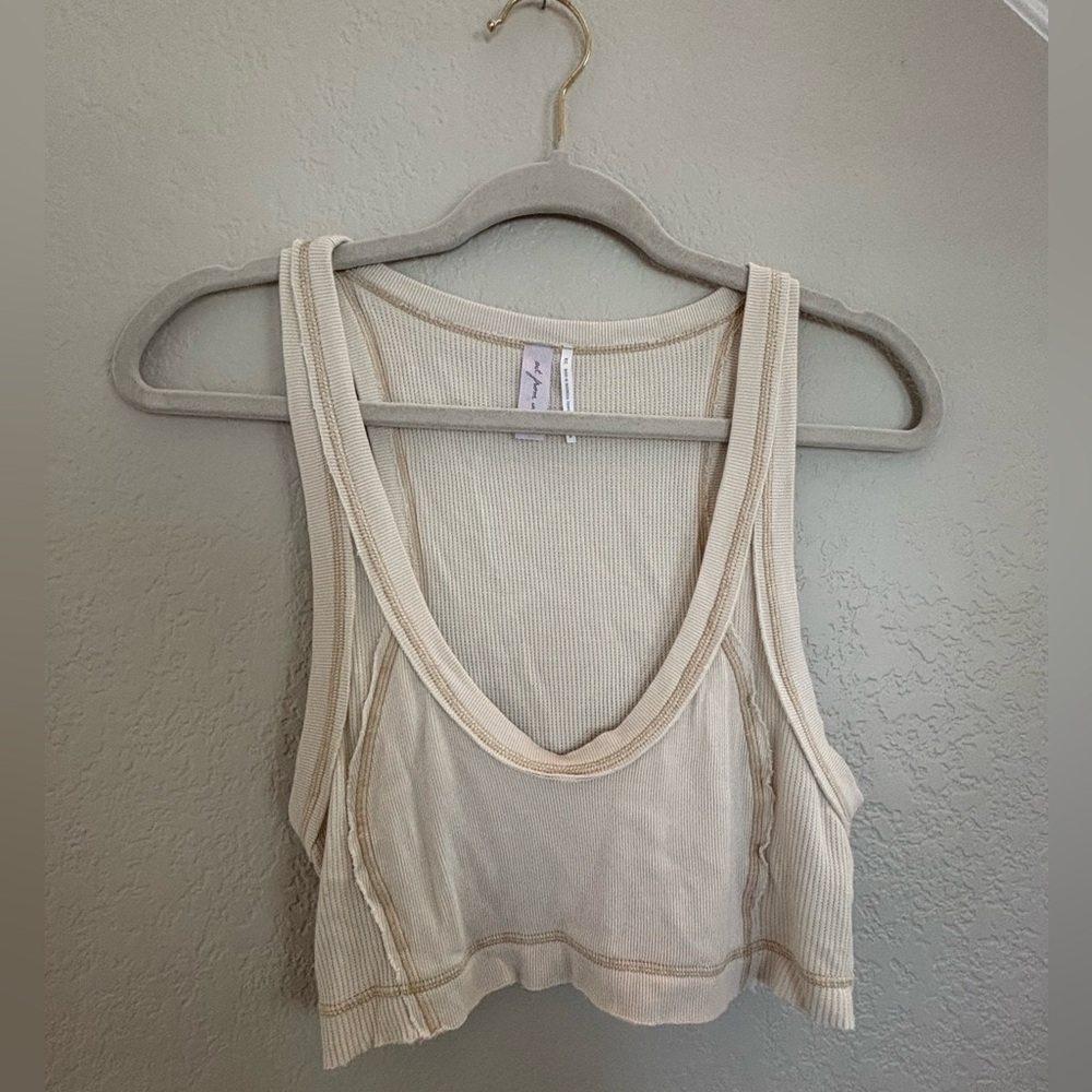 Out from under waffle knit bra top - Picture 1 of 4